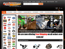 Tablet Screenshot of dansperformanceparts.com